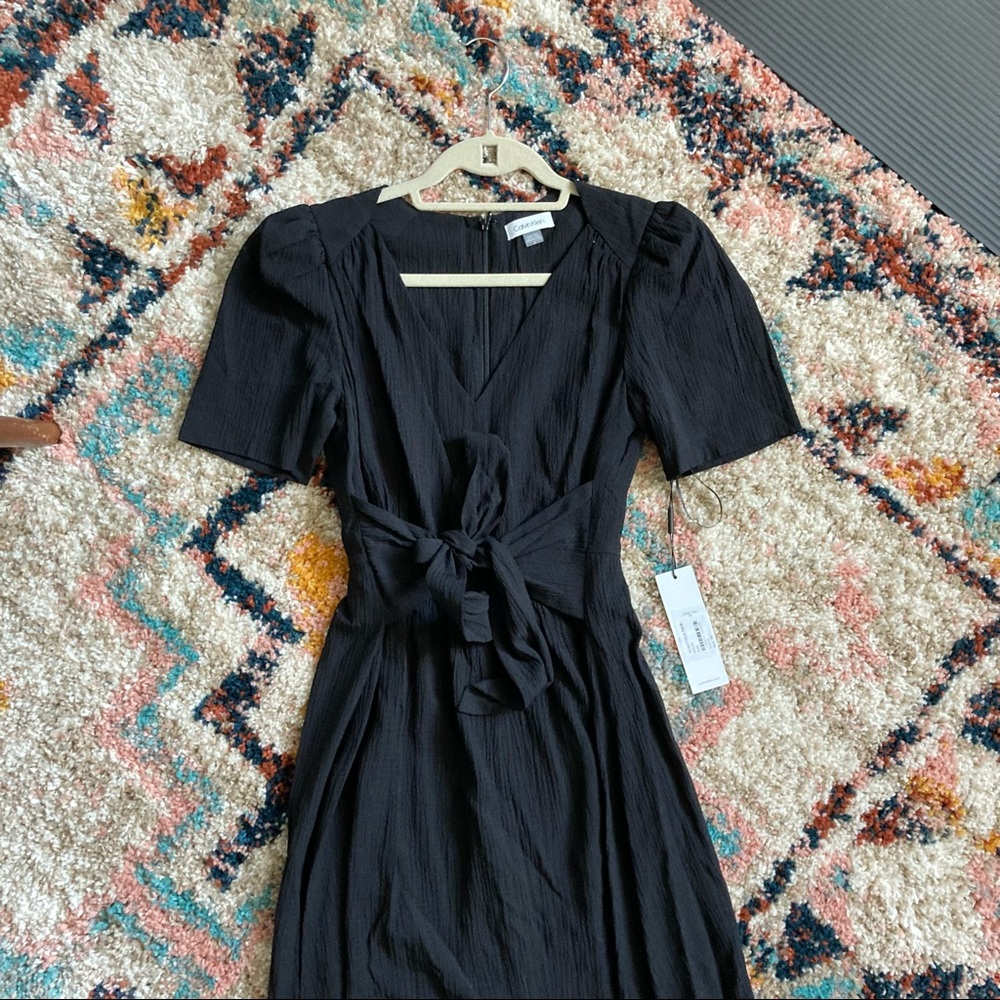 NWT Calvin Klein long black dress